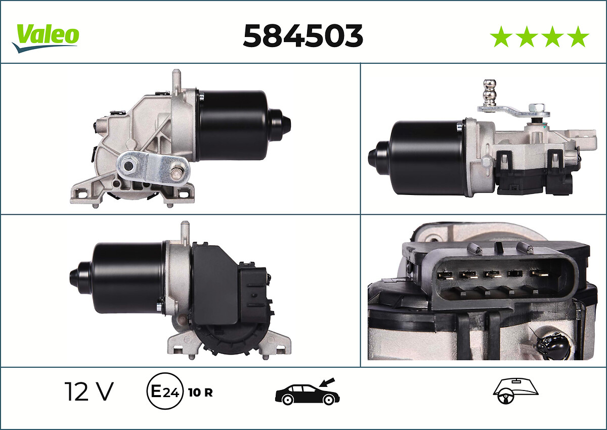 Moteur d'essuie-glace VALEO 584503